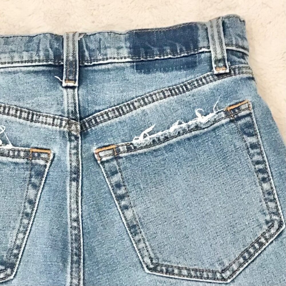 Abercrombie 00 (24) Ultra High Rise Denim Women’s Shorts Homemade Jeans Cutoffs - Picture 3 of 6